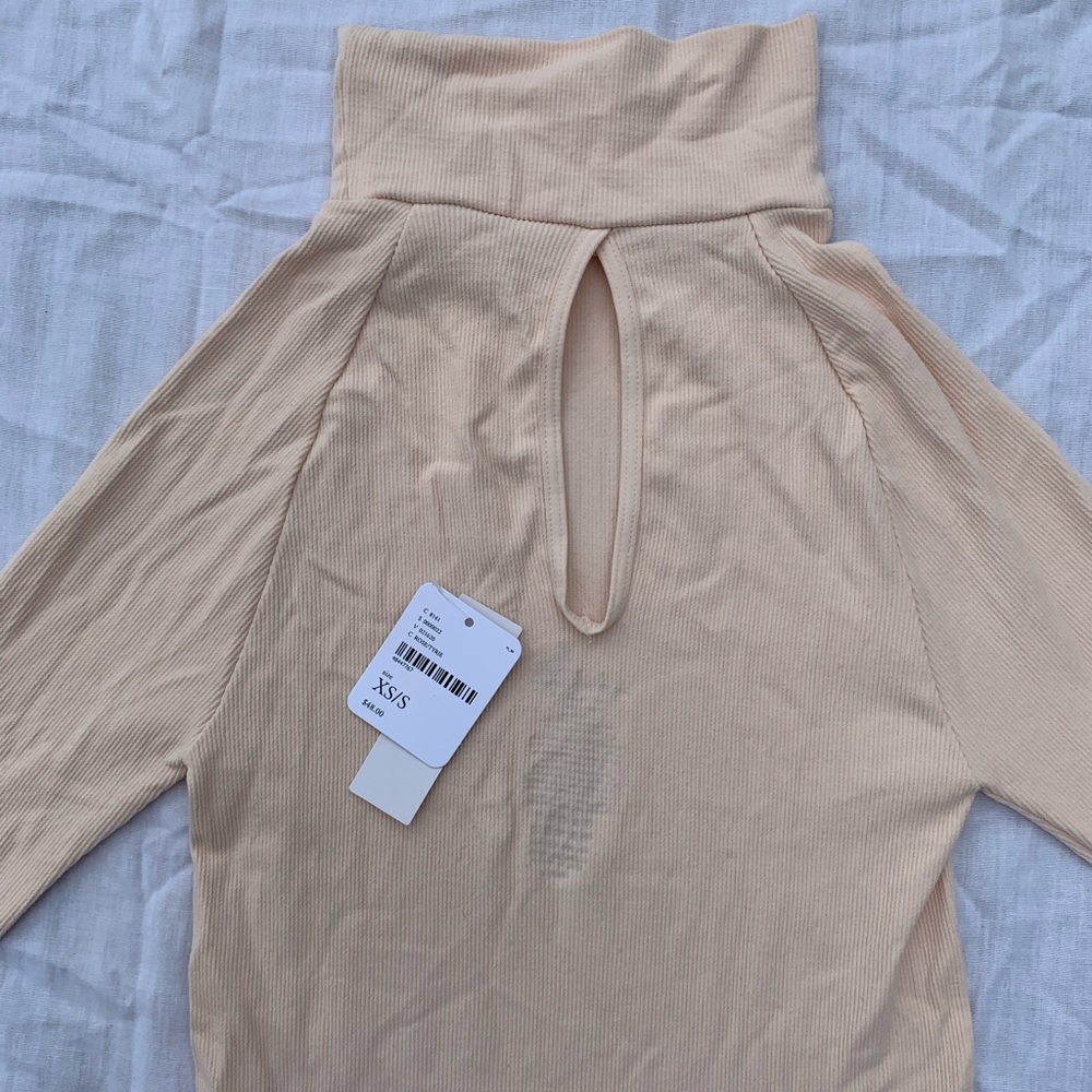 NWT Free People Nude/Light Pink Bodysuit